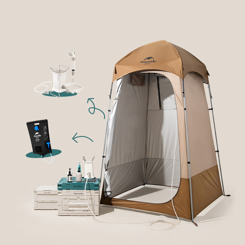 Lều đa năng cắm trại Glamping Naturehike NH21ZP005 vệ sinh tắm ngoài trời campoutvn A490
