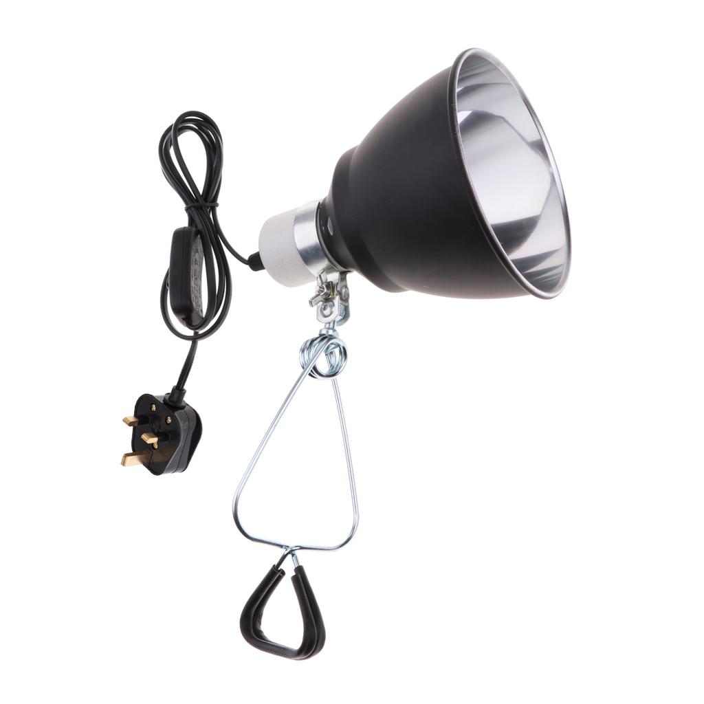 Brand New E27 Reptile Tortoise Ceramic Heating Light Holder Black UK Plug