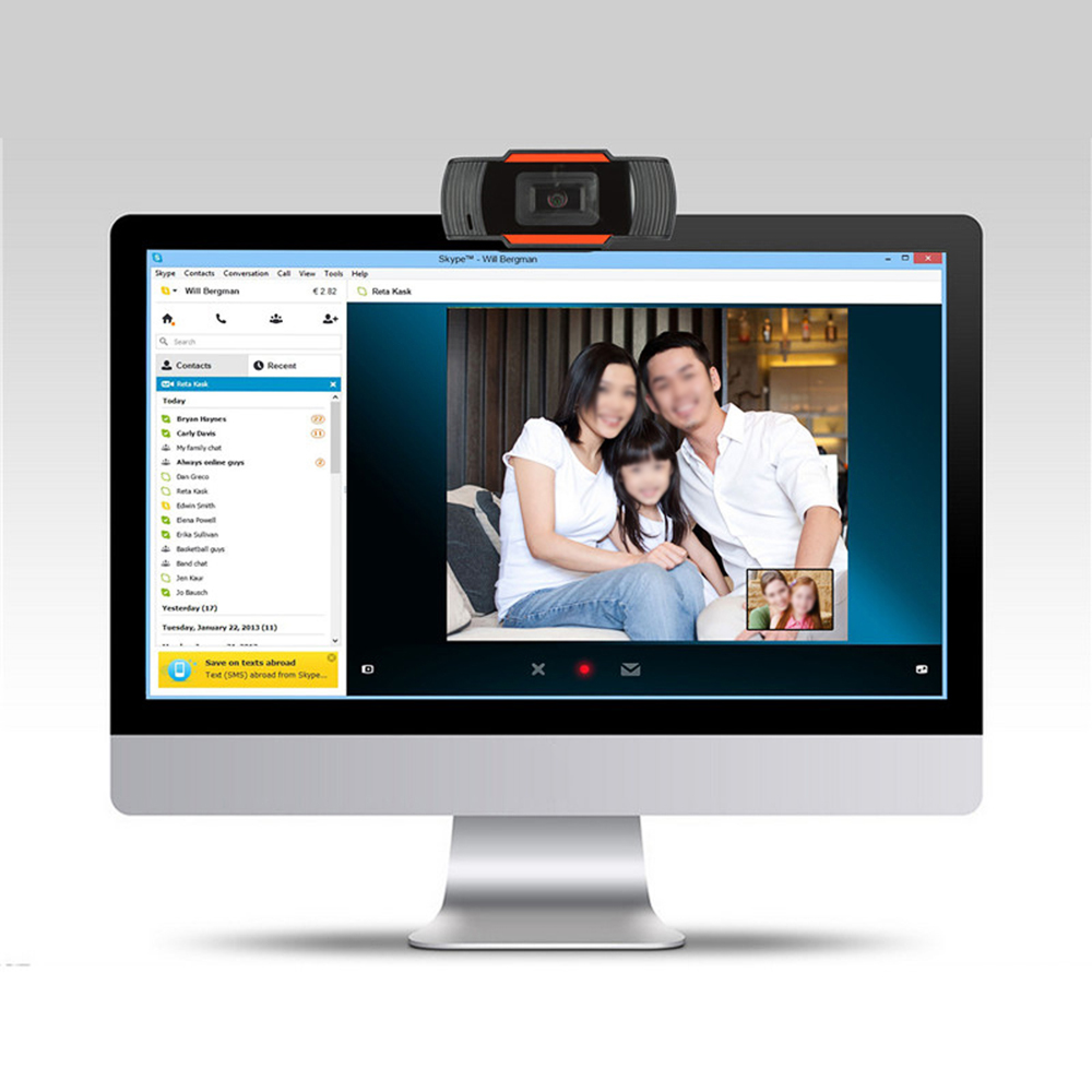 Webcam HD 1080P 2MP 30 - Tự động lấy nét - Giảm tiếng ồn dành cho Máy tính xách tay USB Plug & Play
