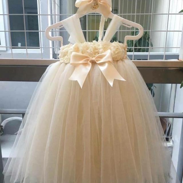 Váy tutu cho bé - Xám,4 tuổi(16-18kg)