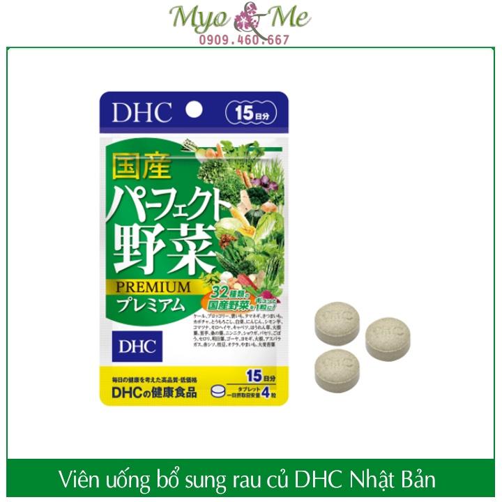 Viên uống DHC Rau củ quả Perfect Vegetable Premium túi 15/30/90 ngày