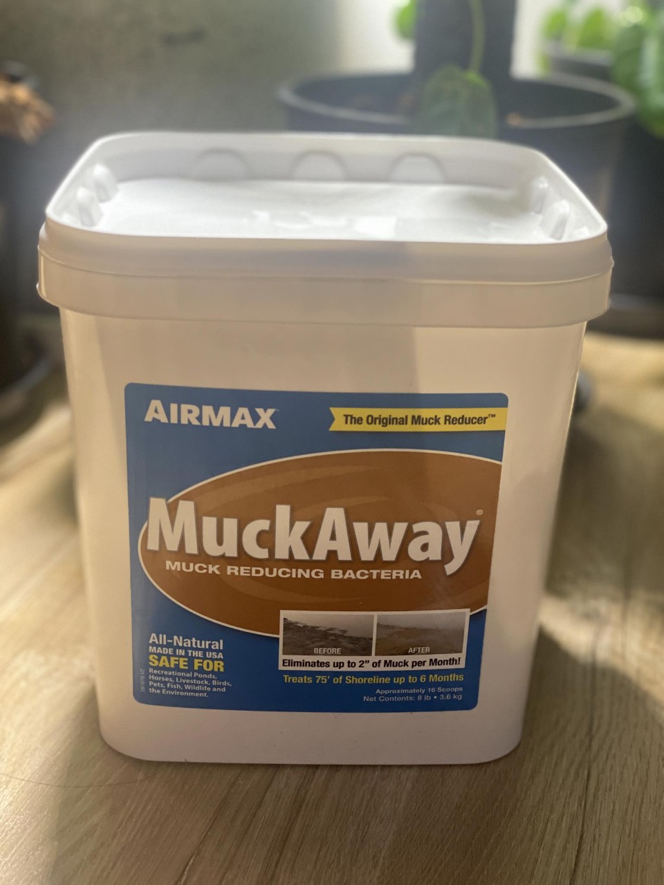 Vi sinh MuckAway phân huỷ mùn bã hữu cơ, phân cá, chất thải cho bể cá - vi sinh dị dưỡng cao cấp - shopleo