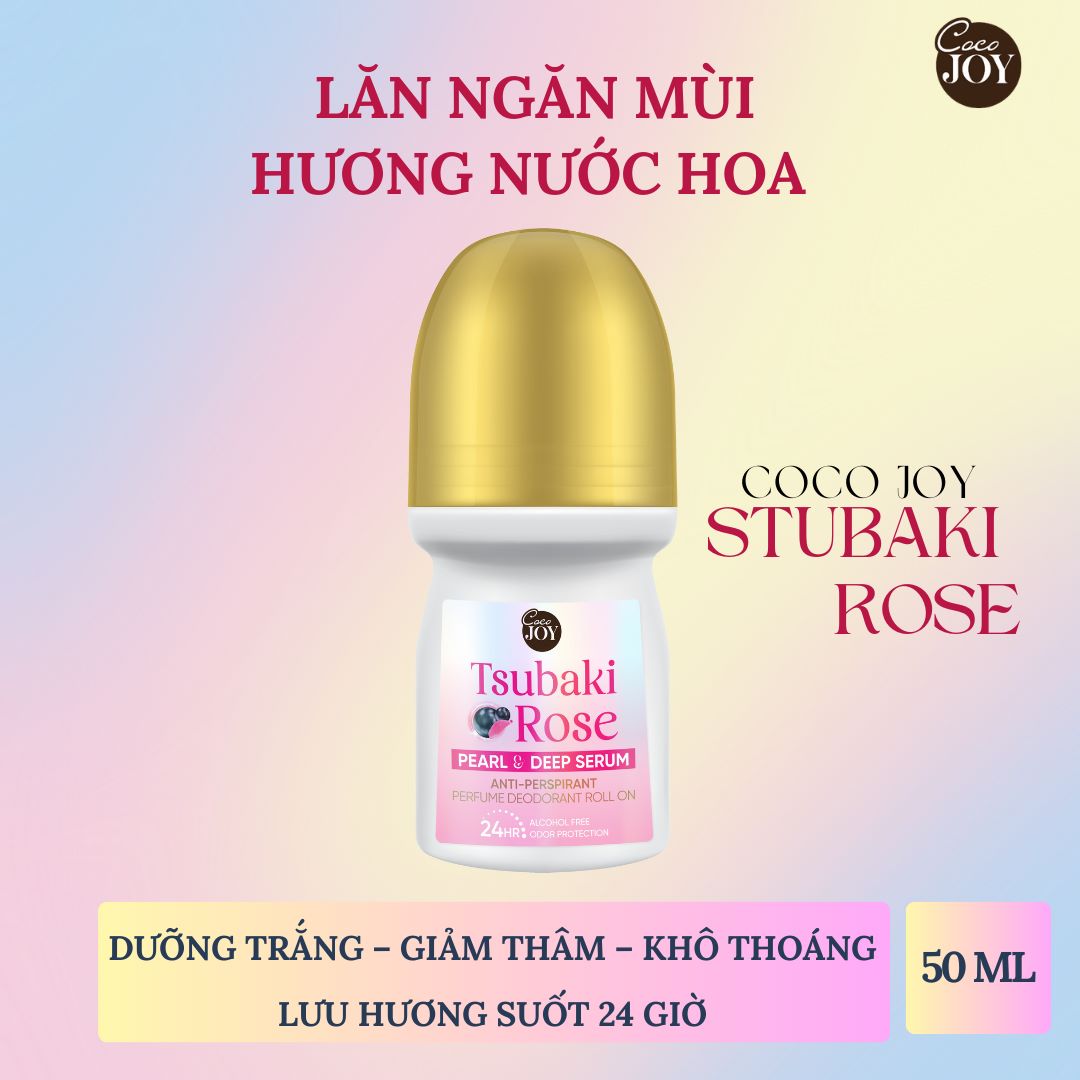 Lăn Khử Mùi Hương Nước Hoa  Rose 50ml - Coco Joy