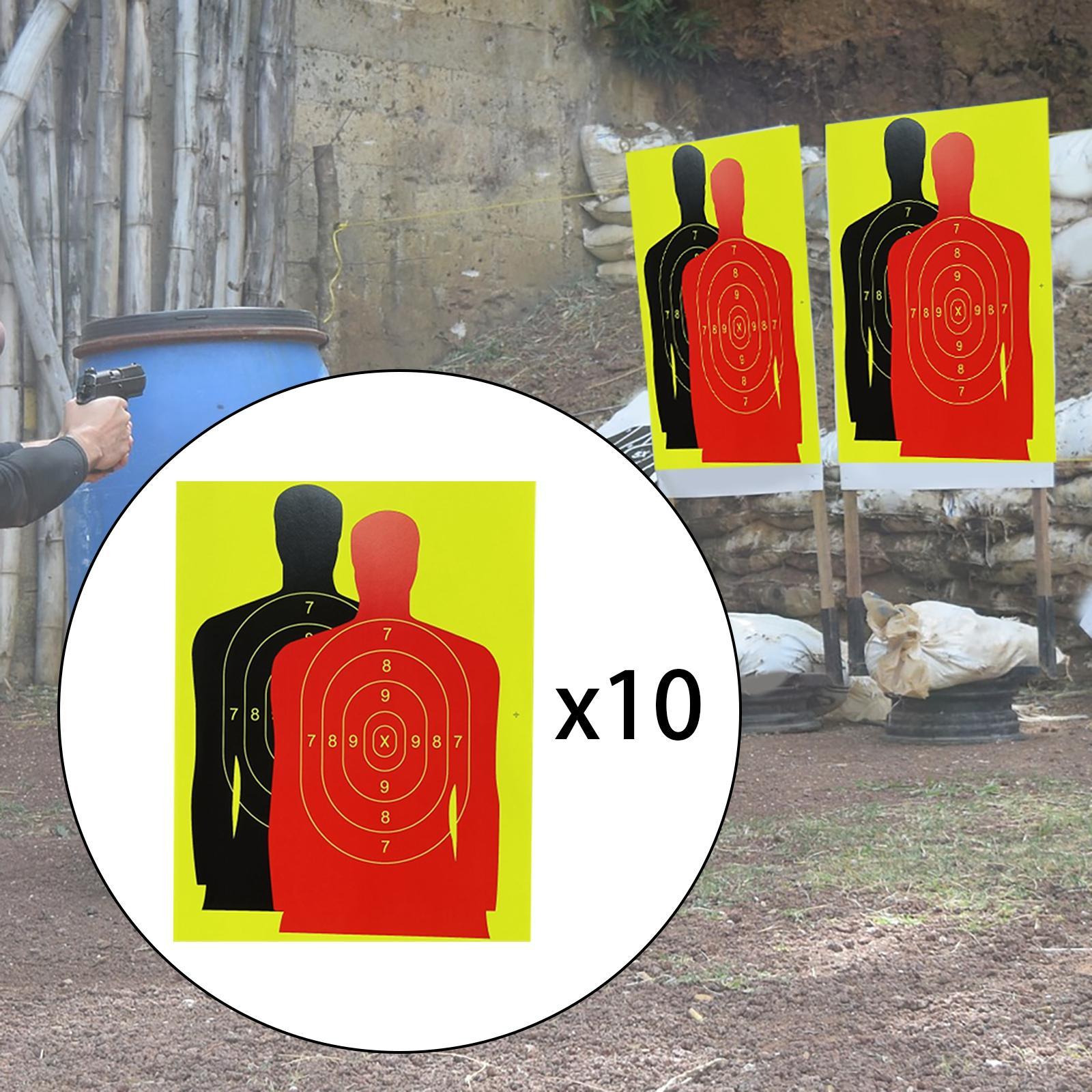 Silhouette Splatter Paper Targets Self Adhesive Visual Feedback for Gun Shooting