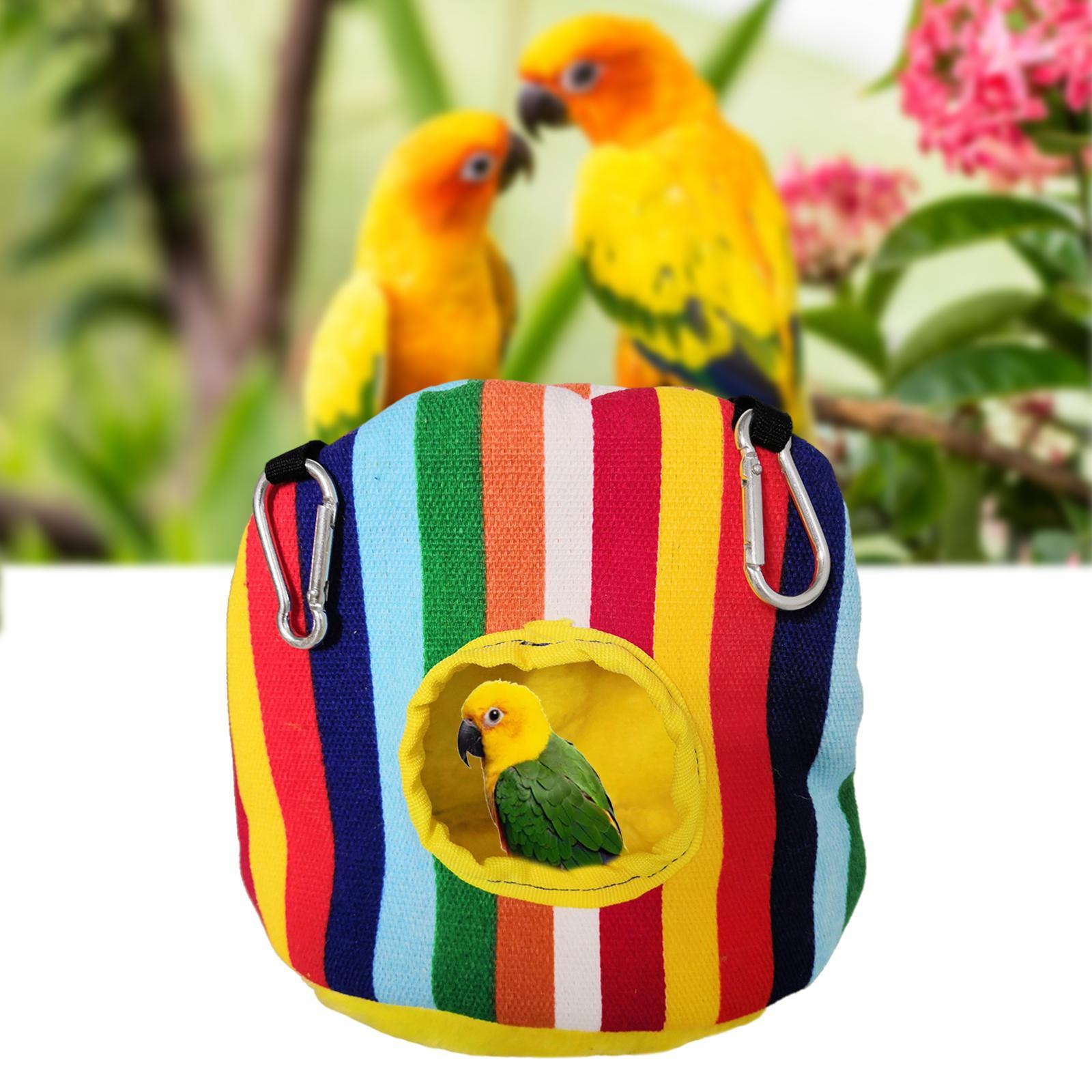 2x Warm Birds Hammock Hanging Nest Cave Sleeping Bed for Cockatoo Mice Pet