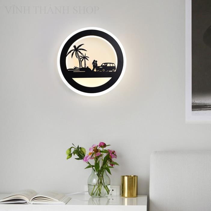 Đèn Trang Trí Treo Tường Led Có Tiểu Cảnh Đèn Gắn Tường Phòng Khách Phòng Ngủ