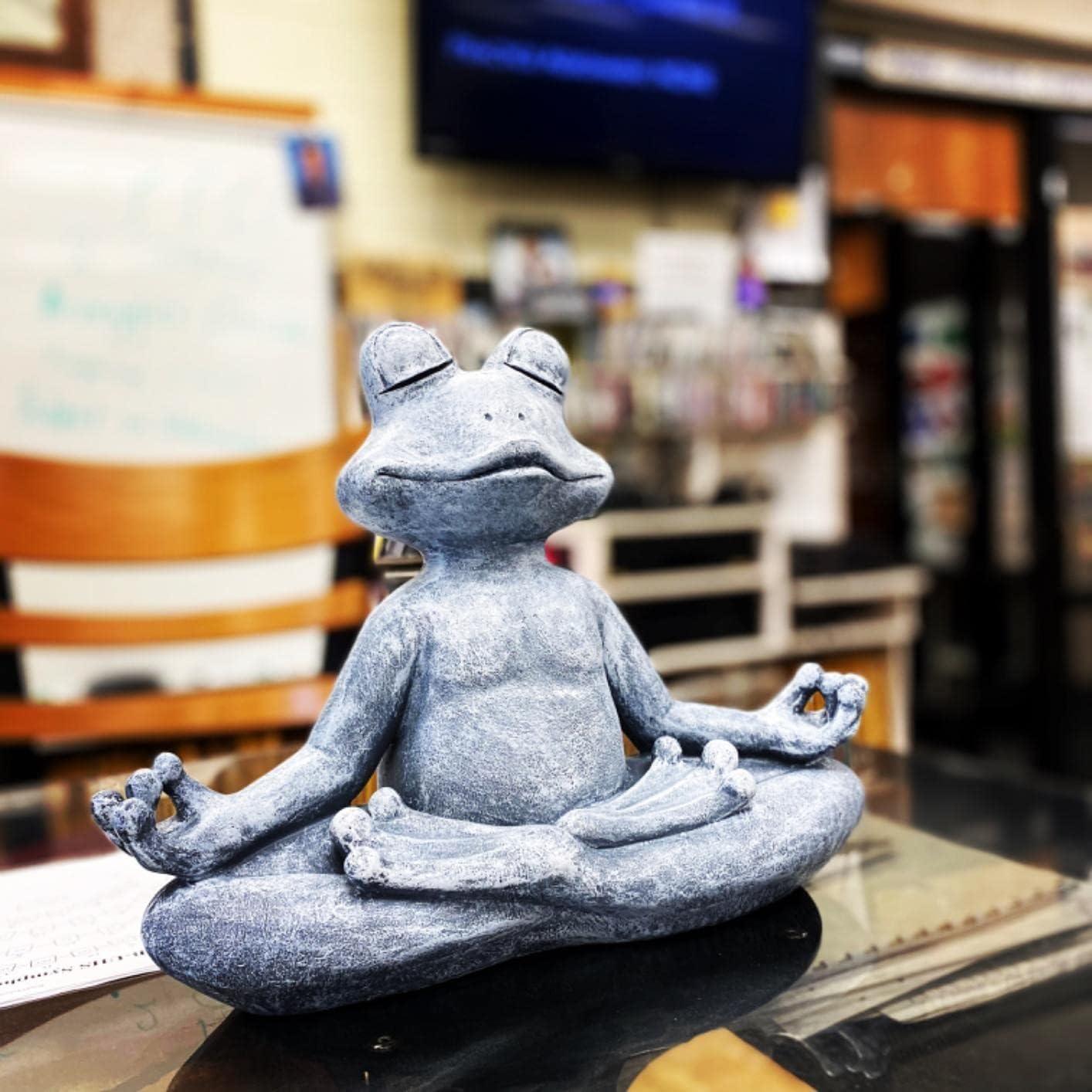 Thiền ban đầu Zen Yoga Frog Tượng Vườn Tượng Garden - quà tặng, Tác phẩm điêu khắc trong nhà/ngoài trời