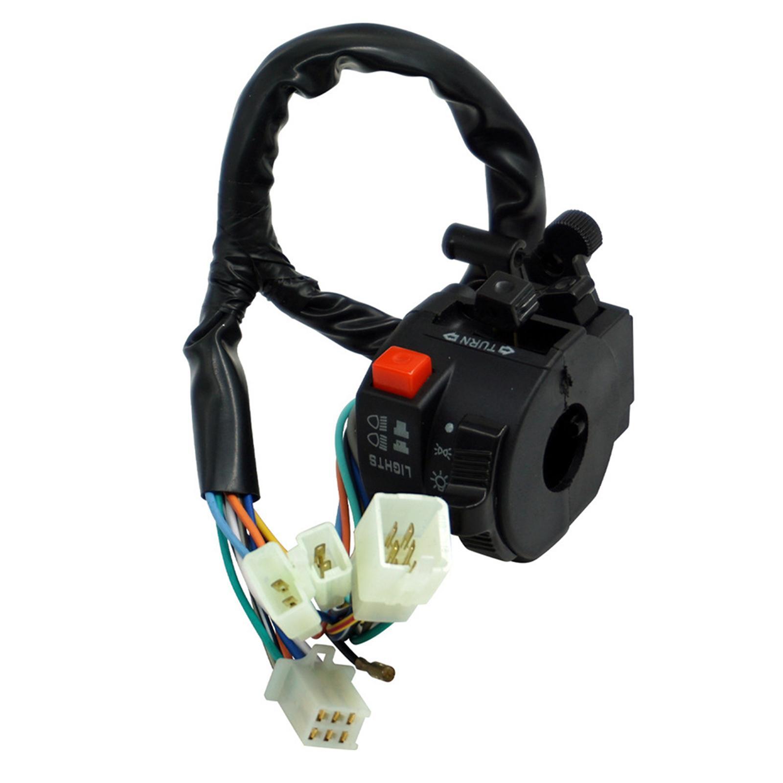 2 Pieces Handlebar Control Switch for Beam Start Stop Switch