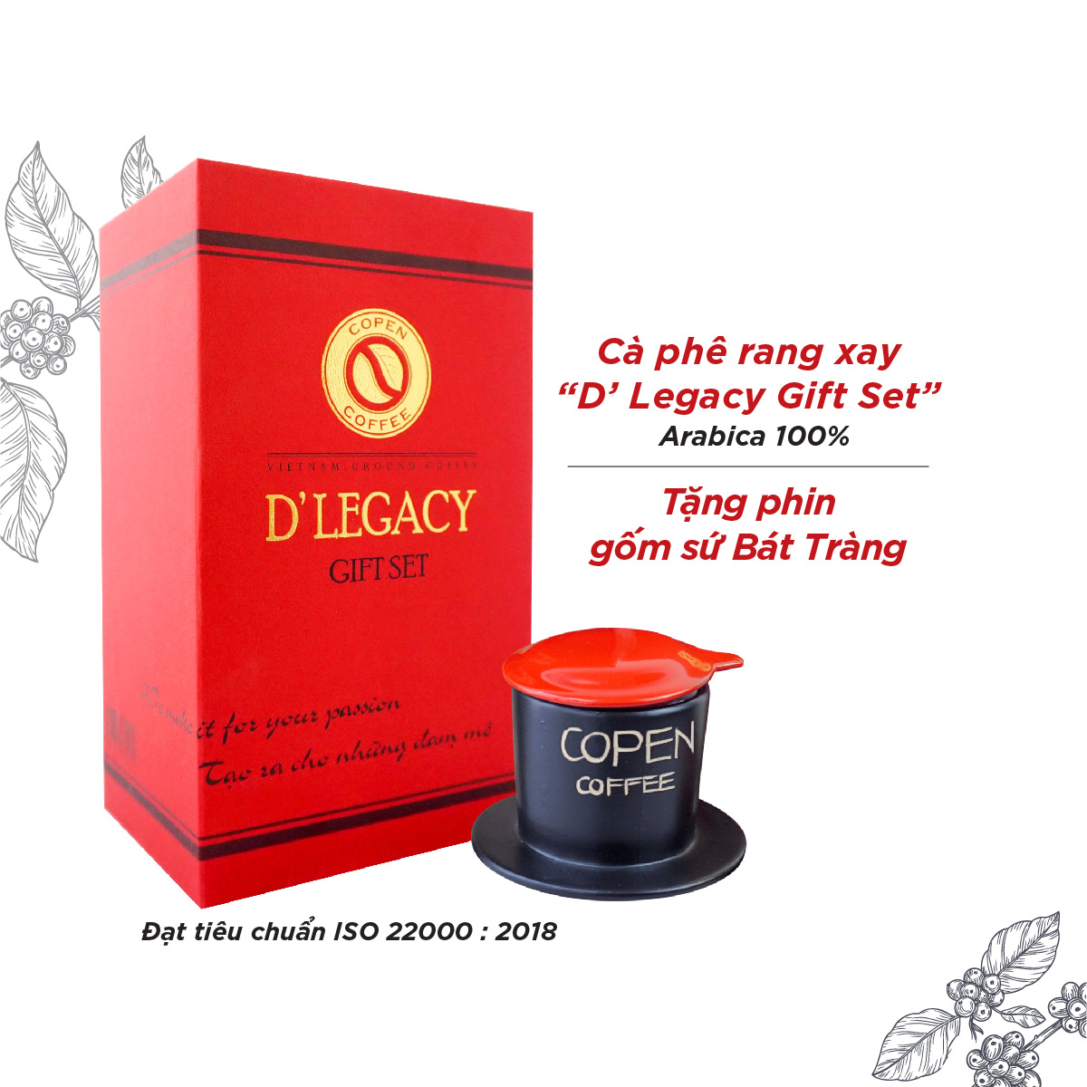 Hộp quà Copen coffee D'LEGACY Gift Set