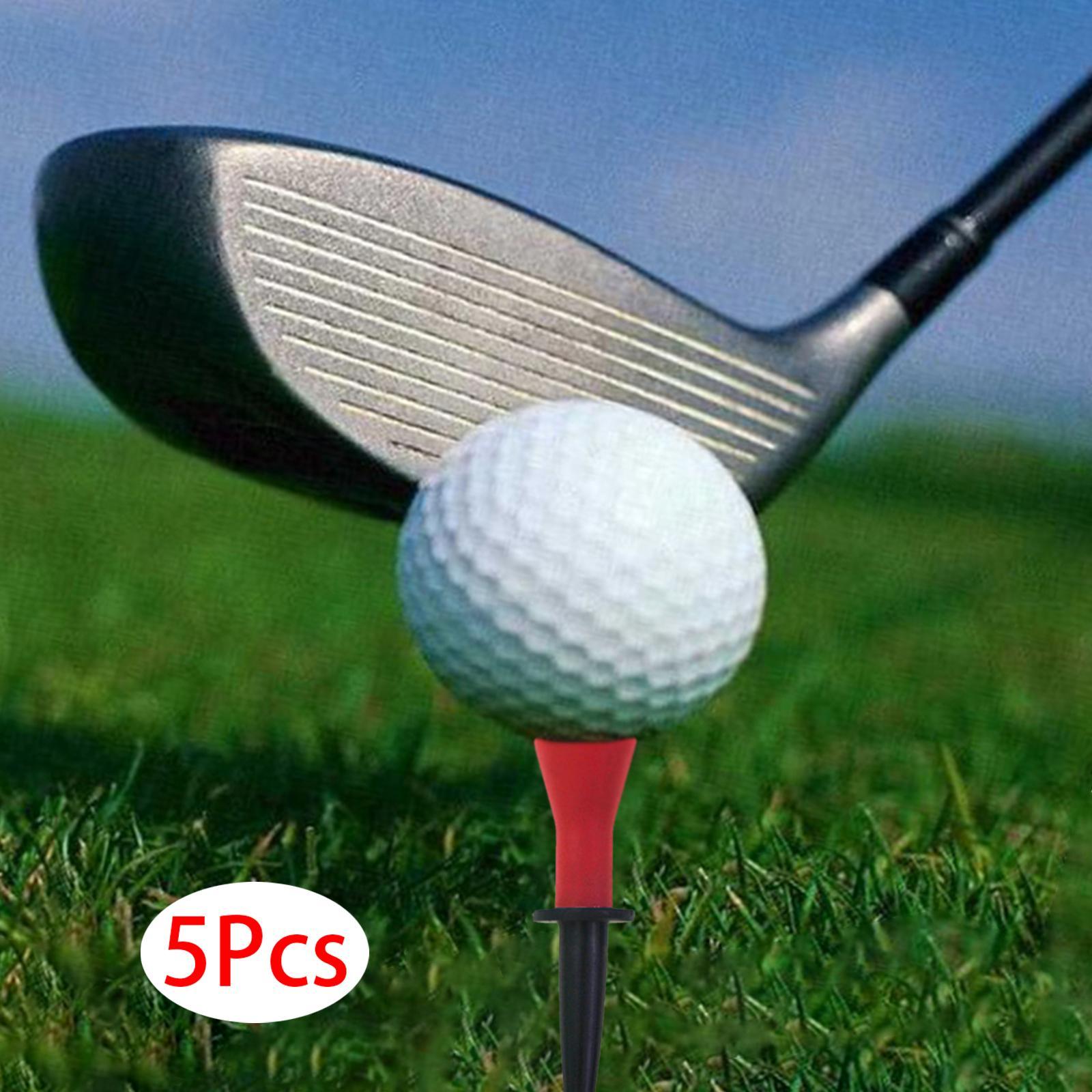 5x Rubber Golf Tees Professional Backyard Practice Exercise Golf Ball Holder