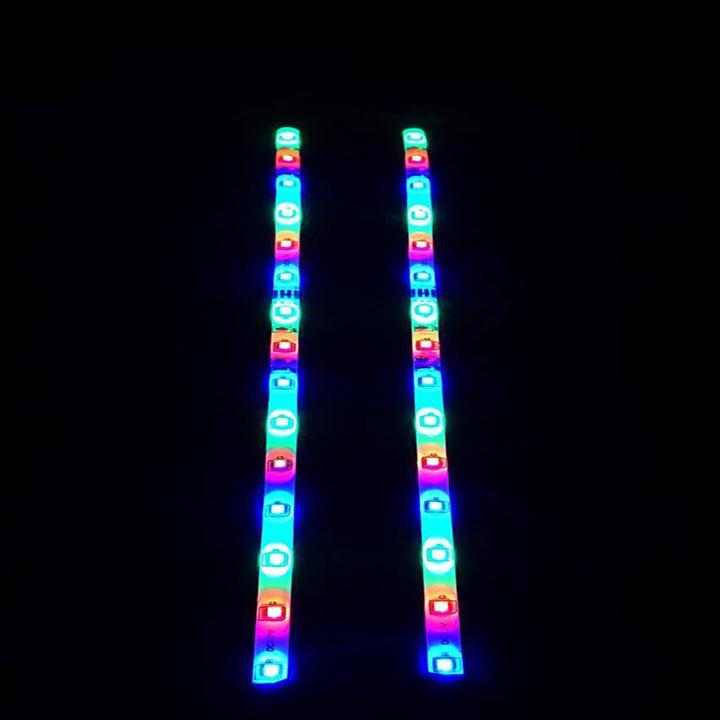 Cặp led dermi xe máy 12v 3 màu độc đáo
