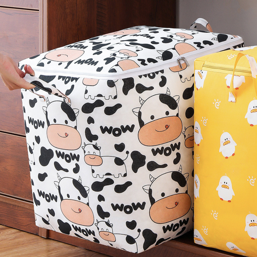 Túi đựng quần áo chăn màn vải canvas không thấm nước, giỏ đựng đồ đa năng ️SIZE TO 100 LÍT️