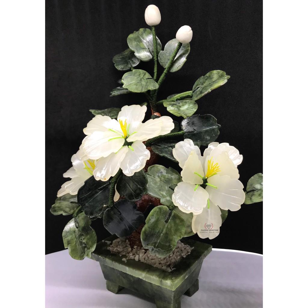 Cây Hoa Mẫu Đơn Phong Thủy Đá Mã Não Cao 30 Cm - Cây Phong Thủy Được Yêu Thích Nhất - Cơ Sở Điêu Khắc Đá Vũ Hồng