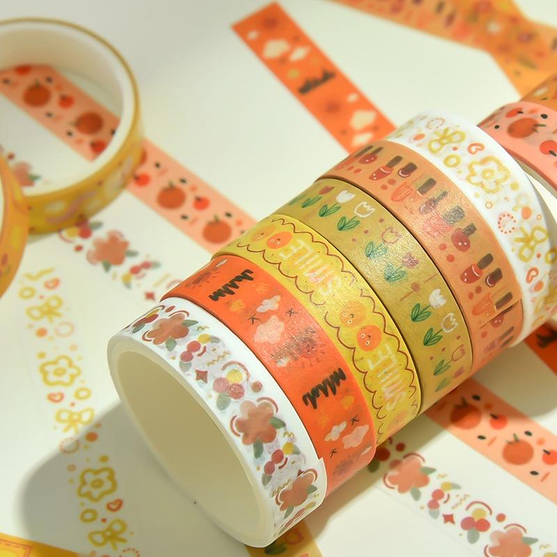 Băng keo Washi Tape sticker tách lẻ Giáng Sinh vintage cổ trang phong cảnh trang trí sổ -Tách set ngẫu nhiên theo màu