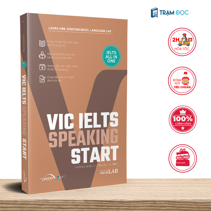 Combo 4 cuốn VIC Start IELTS All in One: Reading + Writing + Listening + Speaking