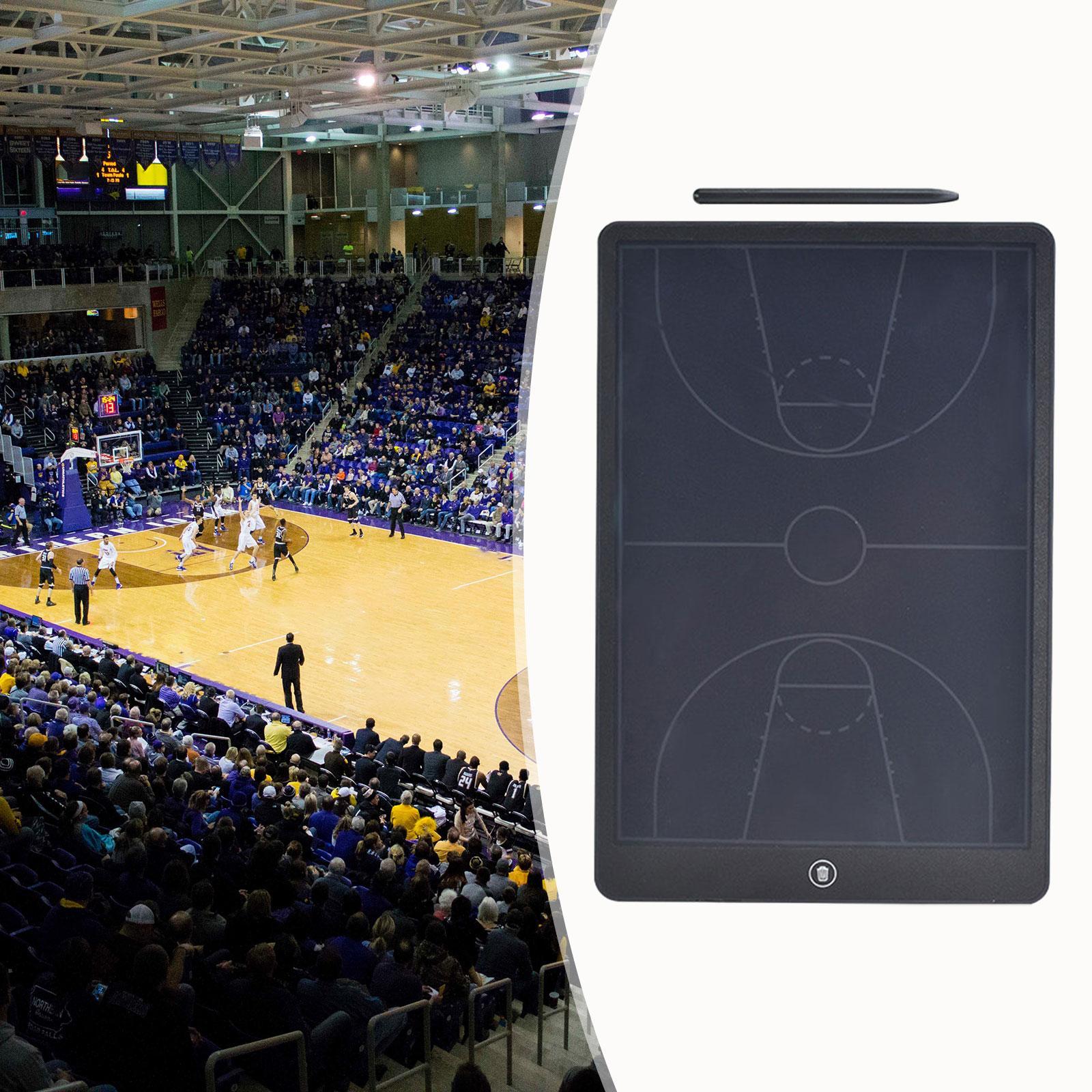 Electronic Board Basketball Portable Play Board Practice Training Strategy with Pen Erasable Teaching Board