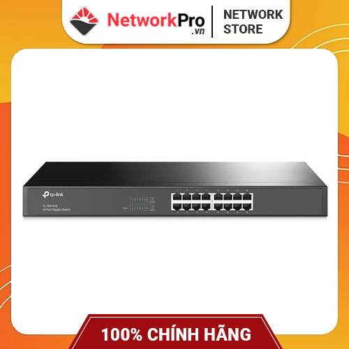 Switch TP-Link TL-SG1016 (16 Cổng RJ45 10/100/1000Mbps) - Hàng Chính Hãng