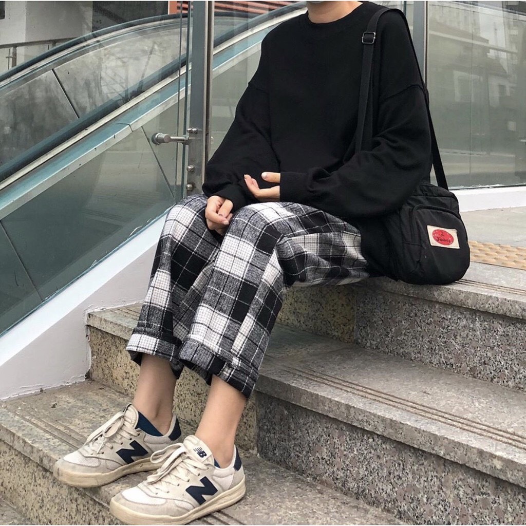  Quần baggy unisex WIND Caro, quần baggy ống suông ullzang WIND