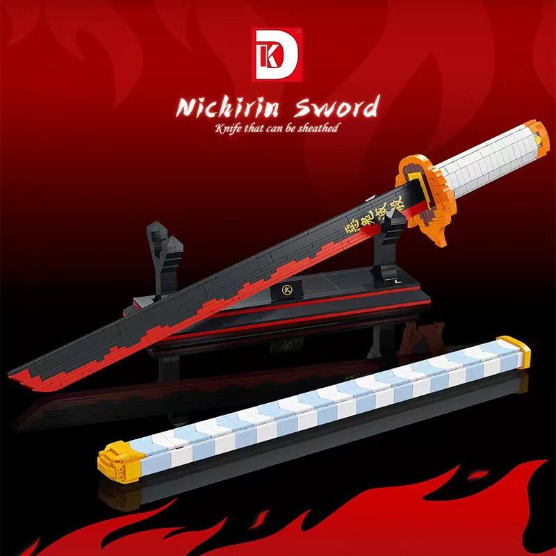 (790 chi tiết)Bộ đồ chơi lắp ráp kiểu Lego Demonn Slayerrr Sword of Flame Diệt quỷ thanh kiếm lửa model DK1503