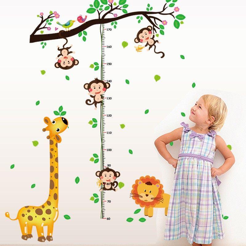Decal thước đo chiều cao cho bé