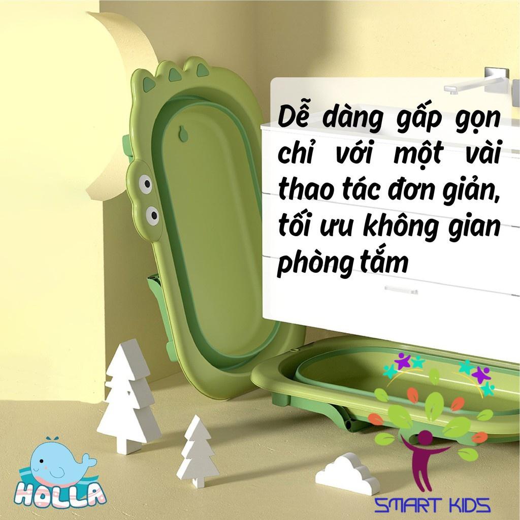 Chậu Tắm Cá Sấu Gấp Gọn Kèm Phao Holla