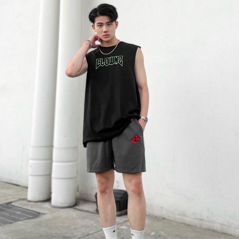 Quần đùi short trơn C-star nỉ da cá nam nữ thể thao