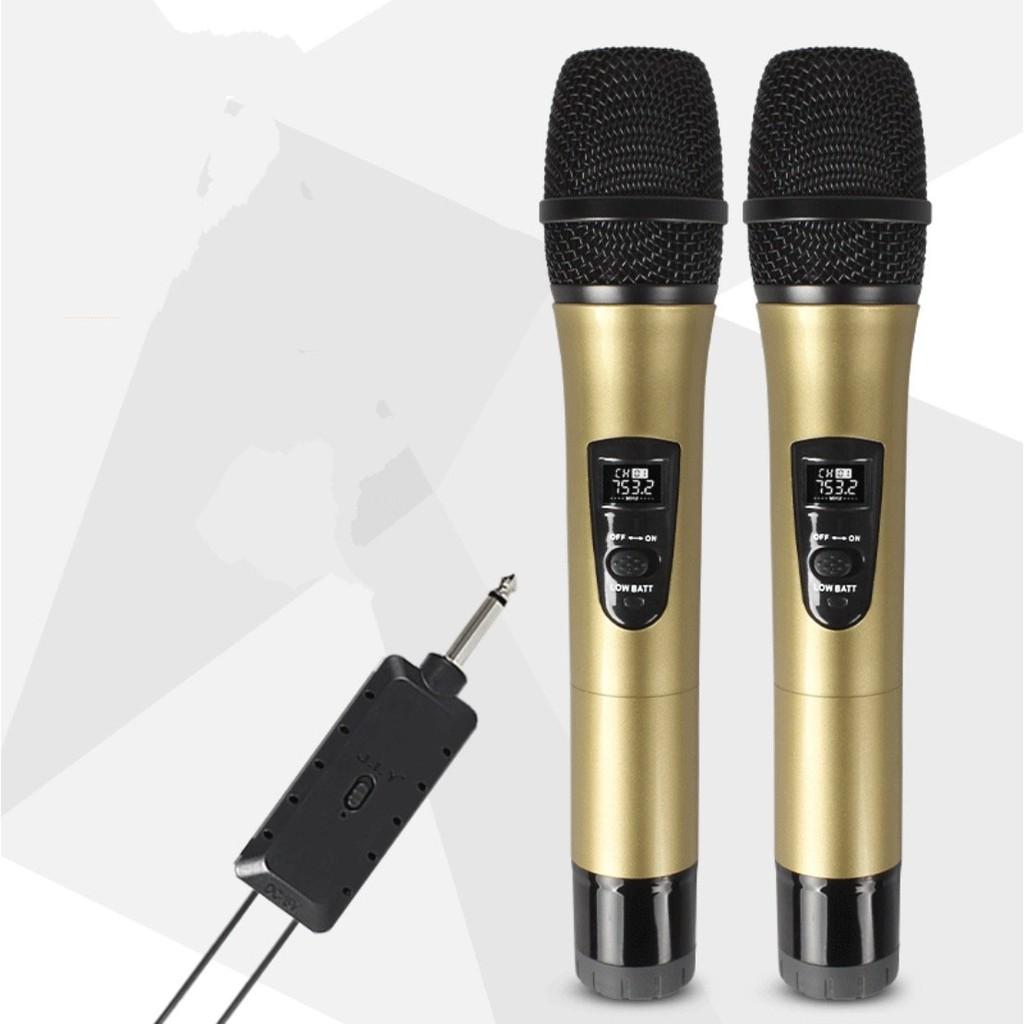 Bộ 2 micro không dây KTV J.I.Y️ LCD 1284