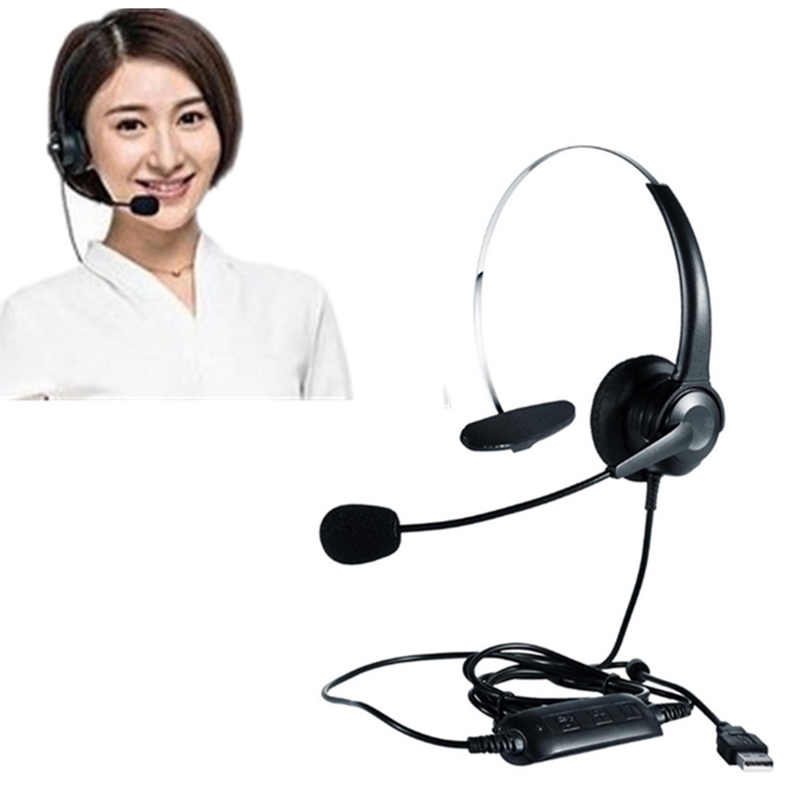 USB Headset with Microphone, Noise Cancelling Computer PC Business Headset