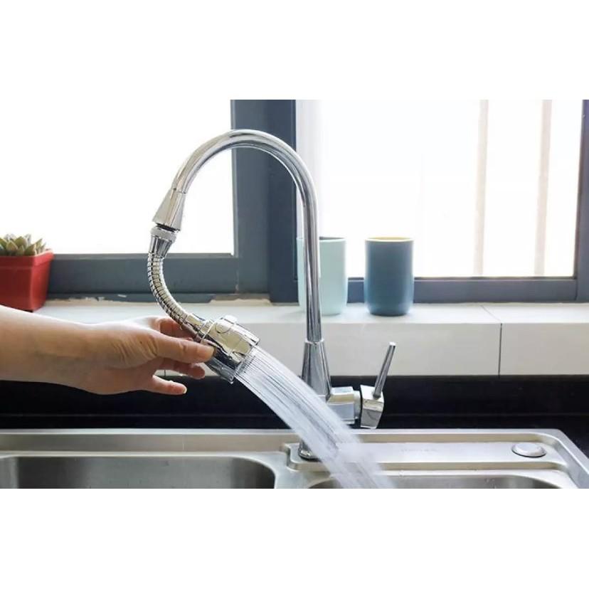 Dây Nối Đầu Vòi Nước Tăng Áp Có Nút Điều Chỉnh Xoay 360 2 chế độ nước chảy dây inox dài.