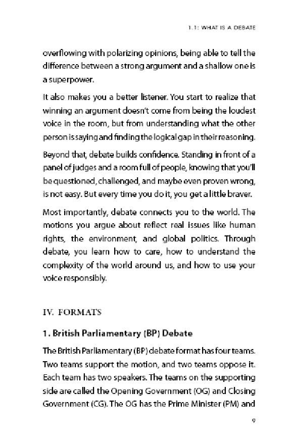 Speak Up, Stand Out: A Crash Course in Competitive Debating