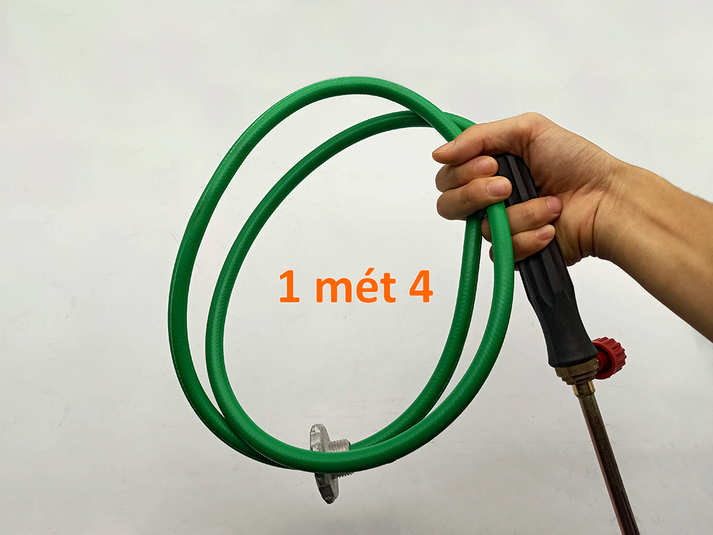 Đèn khò ga công nghiệp cán dài 60cm ống lửa Φ38mm dây gas 1m4