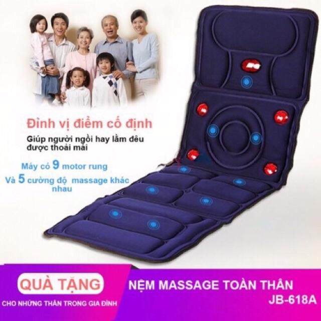 Nệm massage toàn thân hồng ngoại- đệm mát xa toàn thân có hồng ngoại