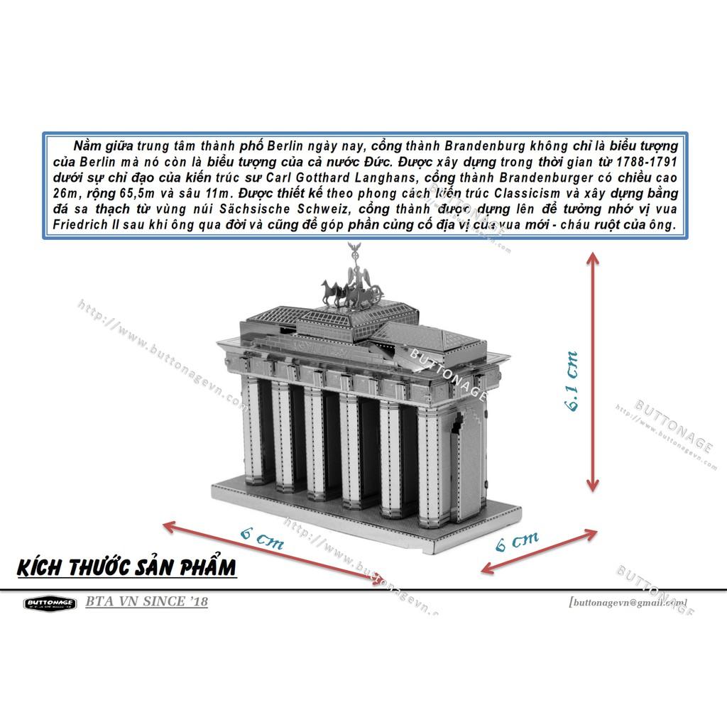 Mô Hình Lắp Ráp 3d Cổng Brandenburg - Đức