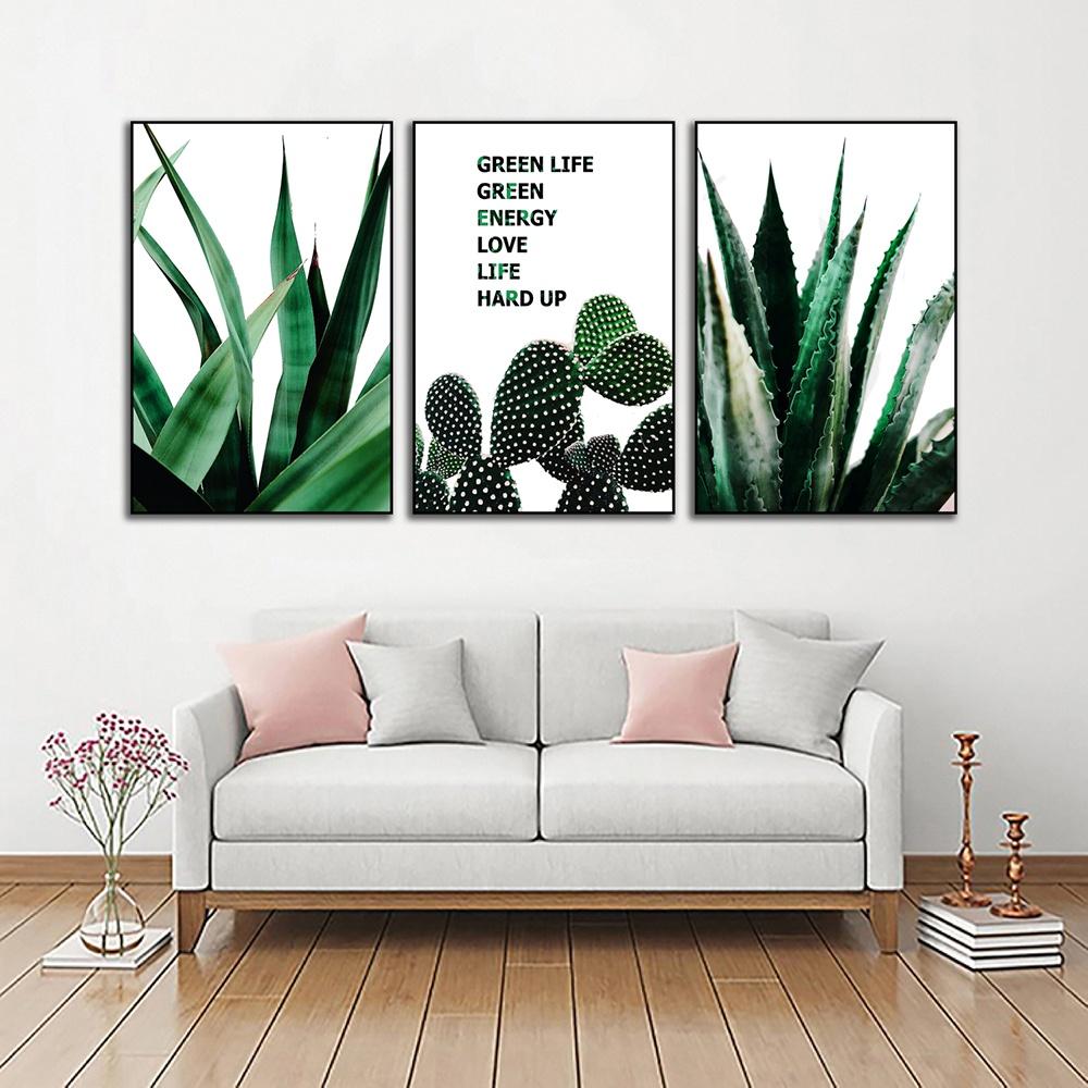 Tranh trang trí văn phòng, tranh treo tường hoa lá