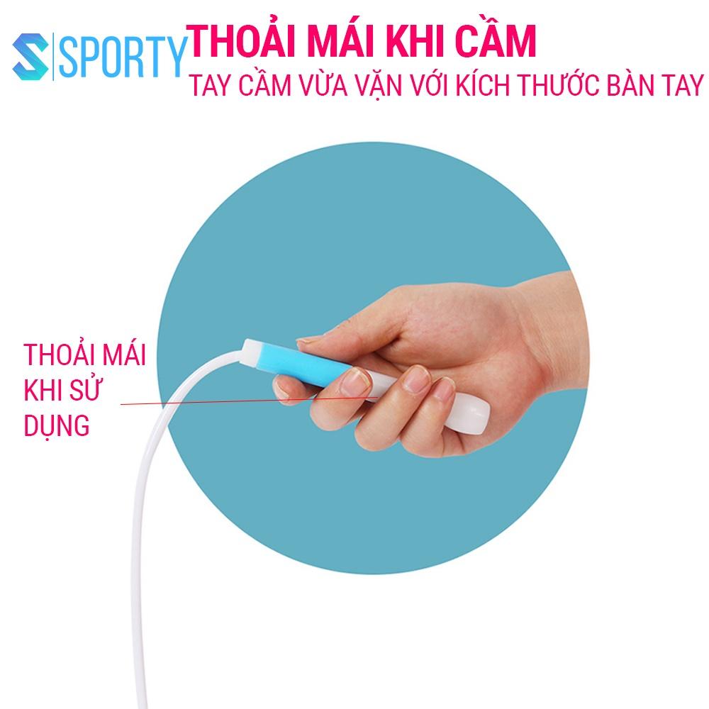 Dây nhảy tốc độ SPORTY hỗ trợ giảm cân Chất liệu dây PVC cao cấp giành cho trẻ em, người lớn TS43