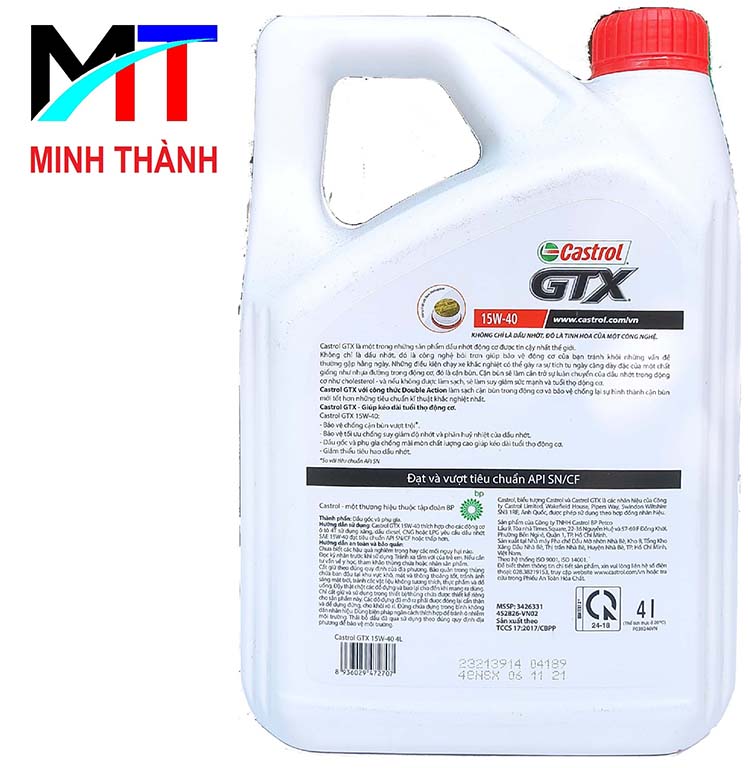 Dầu nhớt cho xe ô tô Castrol GTX 15W-40