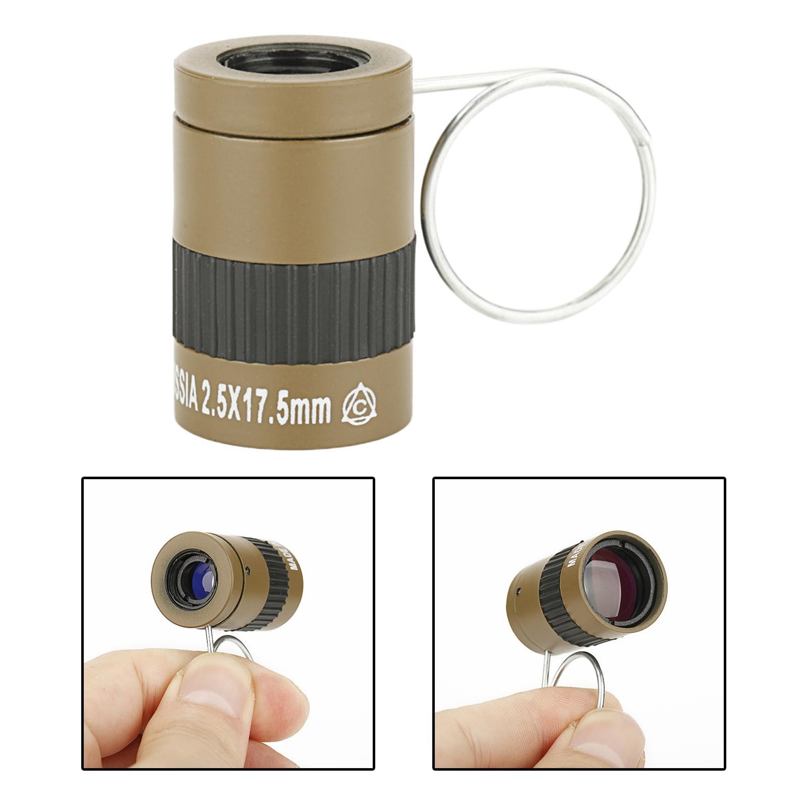 Mini Monocular Telescope 2.5x17.5mm Pocket Lens for Hiking Bird Watching