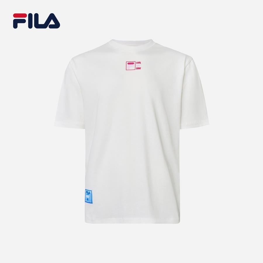 Áo thun tay ngắn thời trang unisex Fila Carnevale Di Fila - FW2RSF1017X-WHI