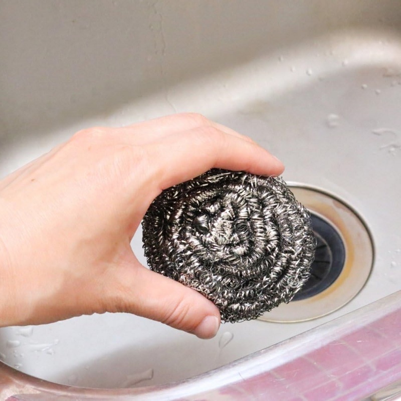 Set 02 cọ xoong nồi bằng thép 25g x 2 - Hàng Nội Địa Nhật Bản nhập khẩu