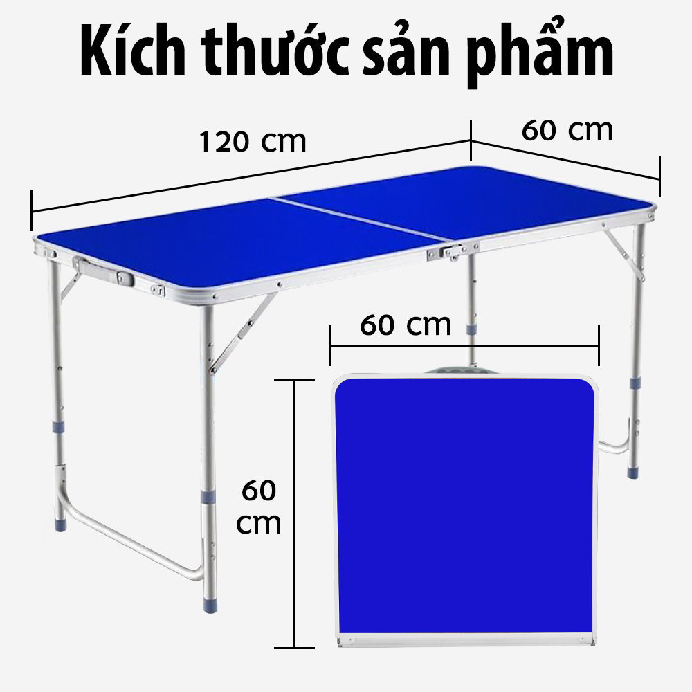 BG Bàn xếp gọn du lịch, dã ngoại, đi câu cá hoặc tiệc nướng ngoai trời bằng nhôm sSêu Nhẹ - Model T2 REDBROWN