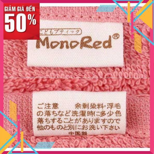 Set 3 khăn mặt monored nhật cotton siêu mềm mịn cho em bé trẻ con lau rửa cho vuông cao cấp