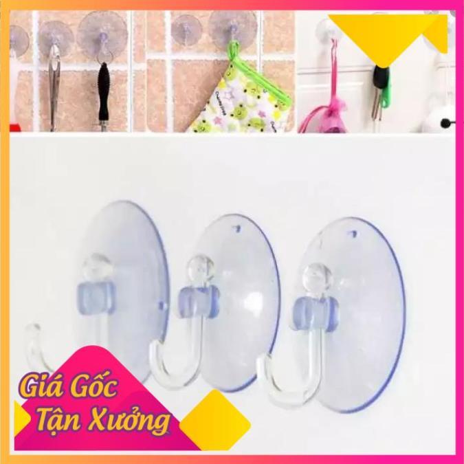 Combo 10 Móc Hít Chân Không Trong Suốt Size 3Cm TP'S