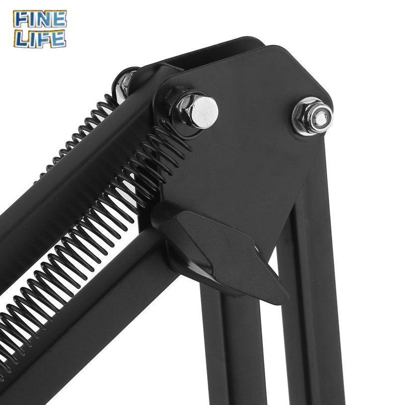 Mic Microphone Suspension Boom Scissor Arm Stand Holder For Studio Broadcast