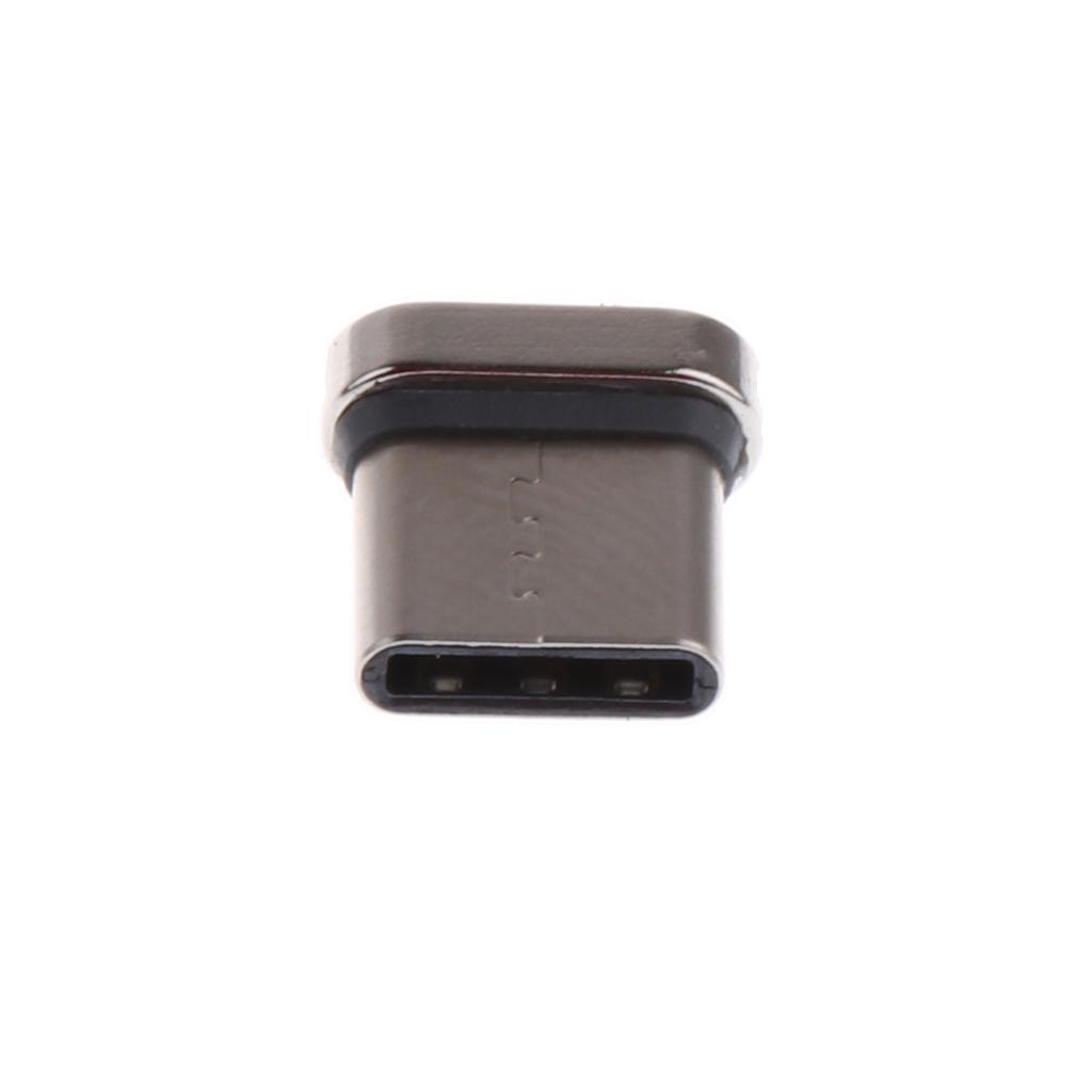 Aluminum USB Type C Magnetic Tip Convert Connector for Samsung Galaxy S8 NEW MacBook Laptop Silver