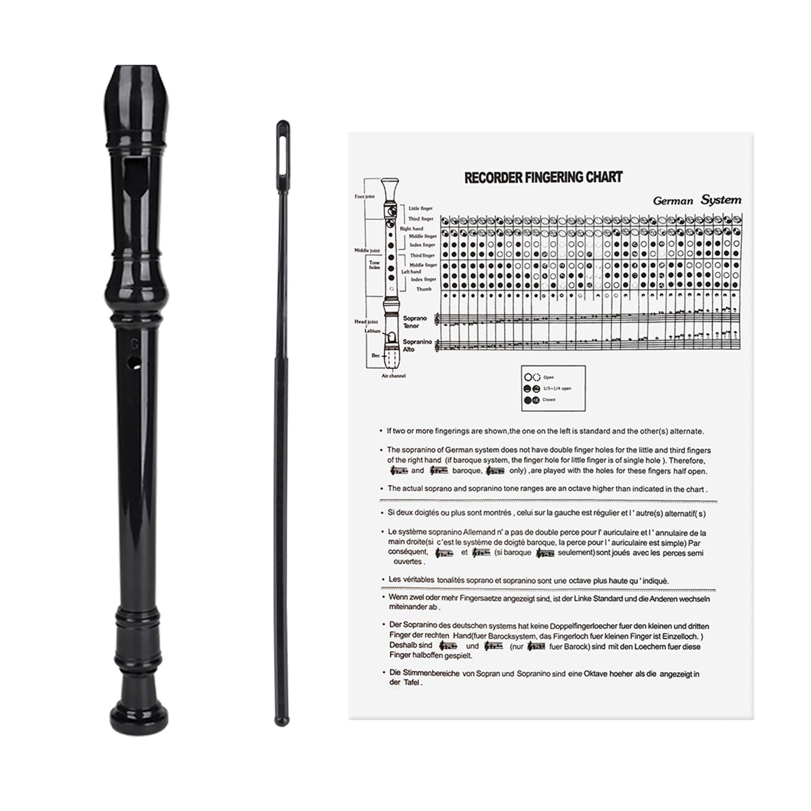 German Style Soprano Recorder Key of G Descant w/ Cleaning Rod