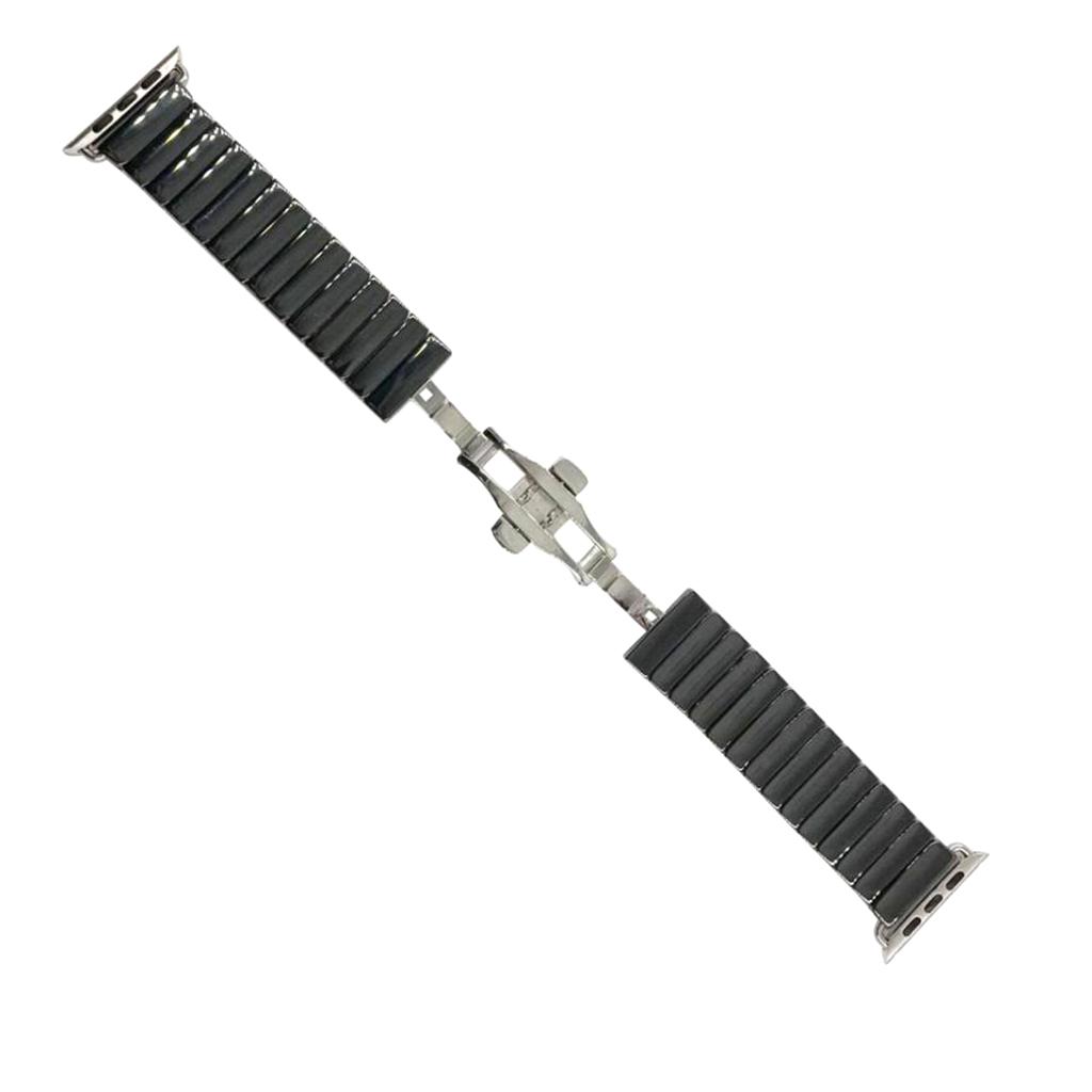 Ceramic Watch Wristband Strap Belt For Apple iWatch Series 1 2 3 38mm Black