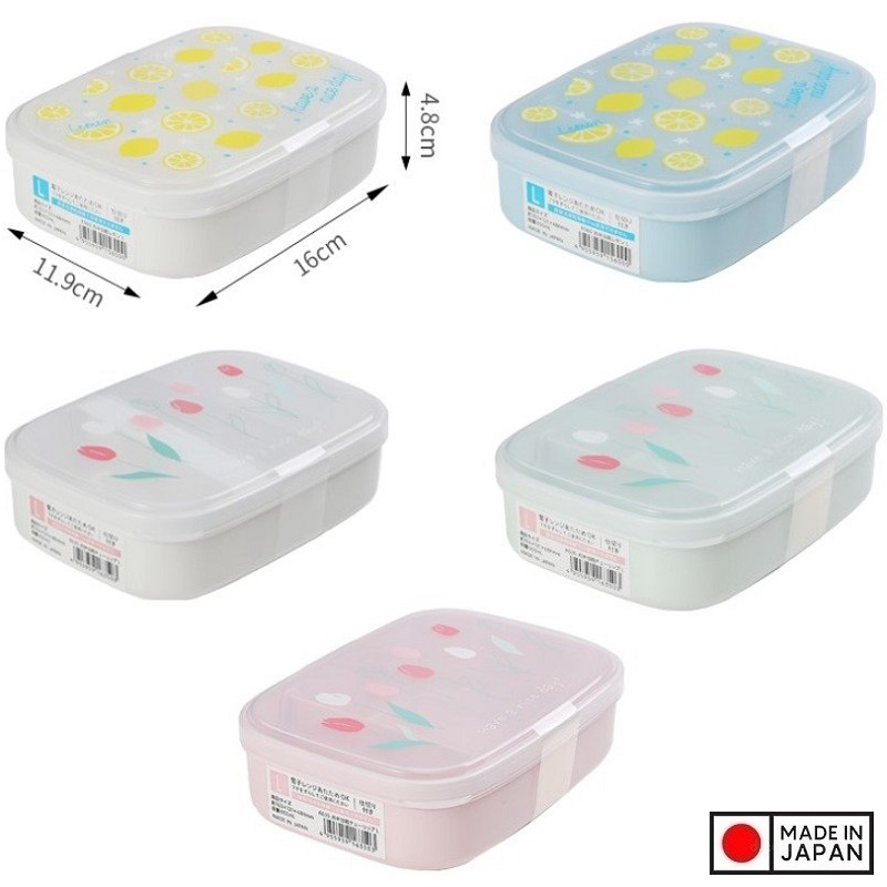 Hộp Cơm chia ngăn Nakaya Bento Tulip size L 650ml - Made in Japan