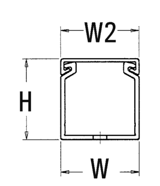 Máng nhựa răng lược (Slotted Wire Duct with Snap-On Cover)