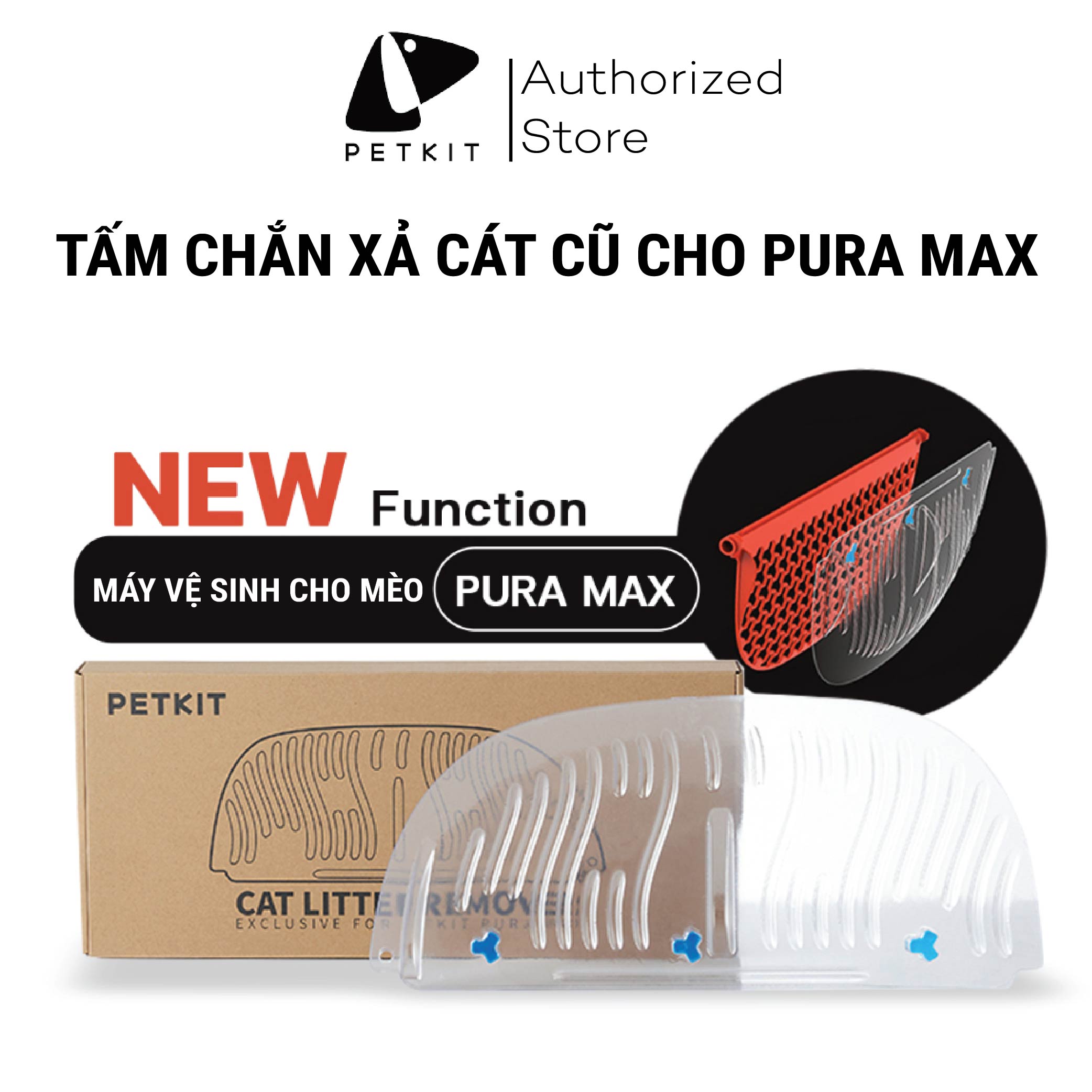 Tấm Chắn Xả Cát Cũ Máy Vệ Sinh Cho Mèo Petkit Pura Max