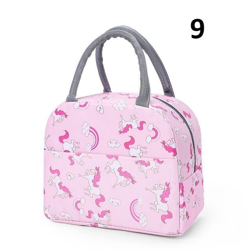 Giỏ xách 2 quai đựng thức ăn cách nhiệt xinh xắn